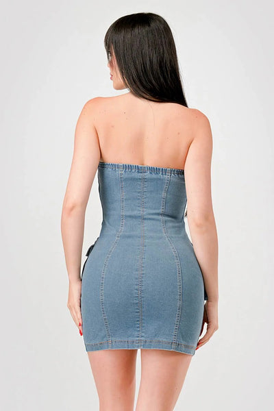 Denim Cargo Dress