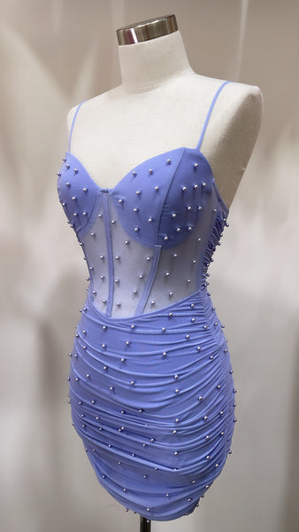 Corset Pearl Dress - Periblue